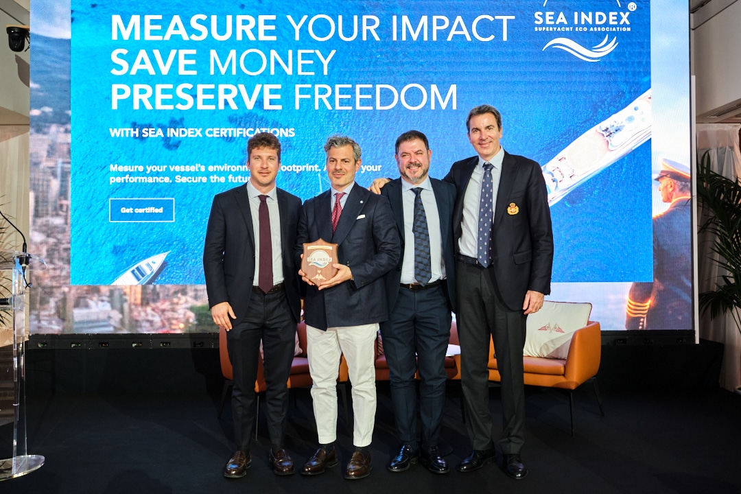 (Michele Insom, Gregorio Passani, Giammario Meloni - NANNI, Jérémie Lagarrigue – General Director Yacht Club de Monaco)