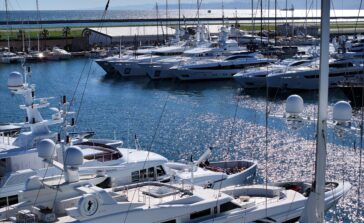 Marina Genova with superyachts