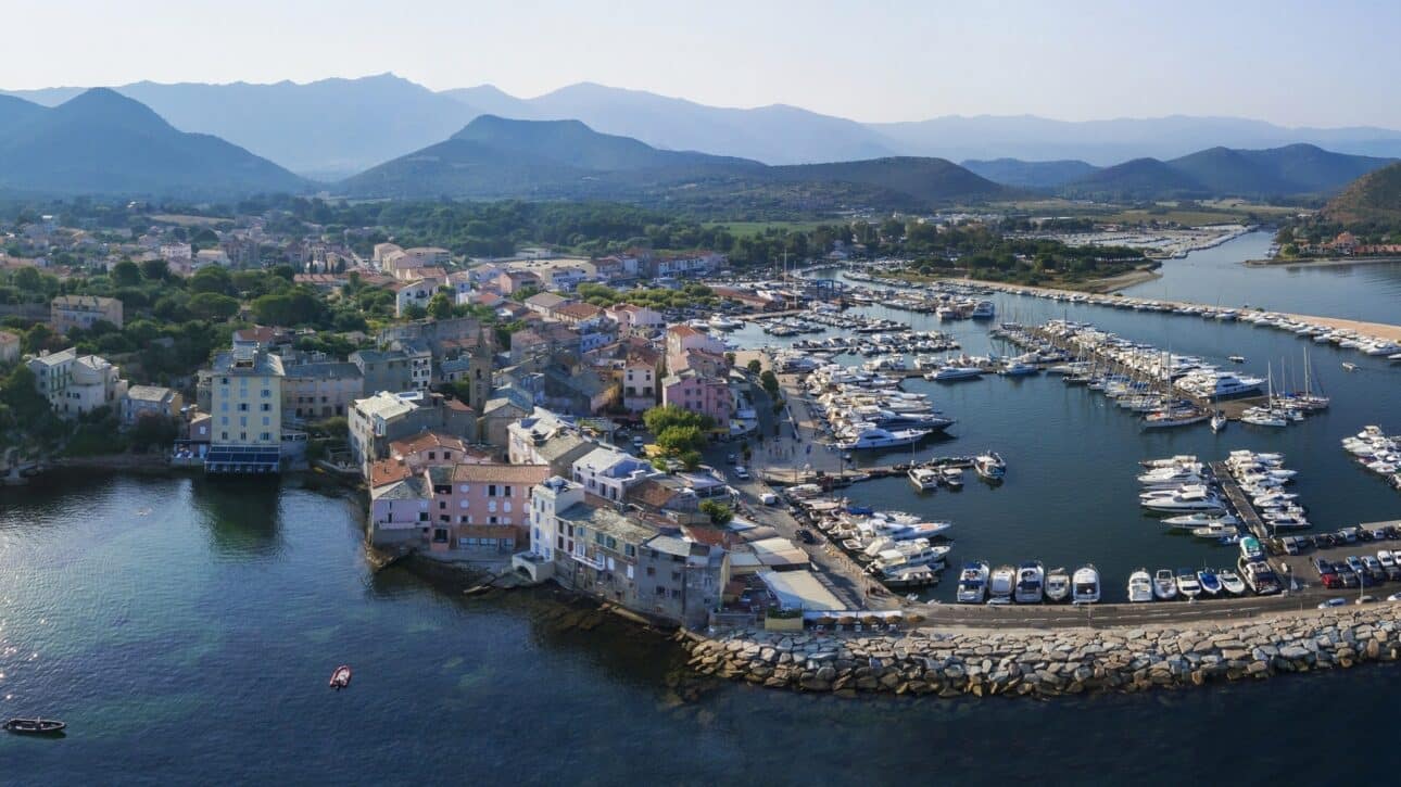 Port Saint Florent Corse Vue aérienne