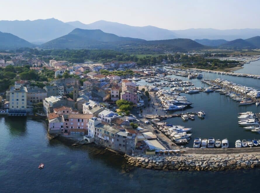 Port Saint Florent Corse Vue aérienne